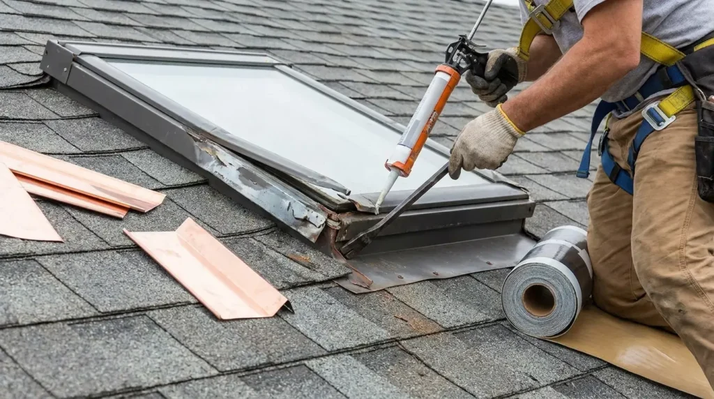 Roof Leak Around Skylight